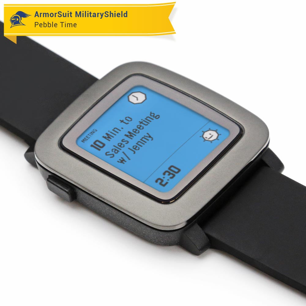 [2-Pack] Pebble Time Anti-Glare (Matte) Screen Protector