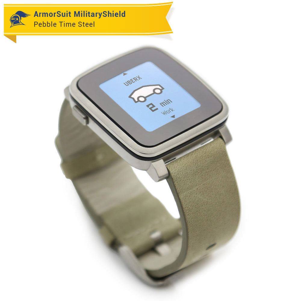 Pebble Time Steel Anti-Glare (Matte) Screen Protector [2-Pack]
