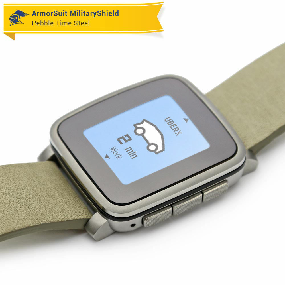 Pebble Time Steel Anti-Glare (Matte) Screen Protector [2-Pack]