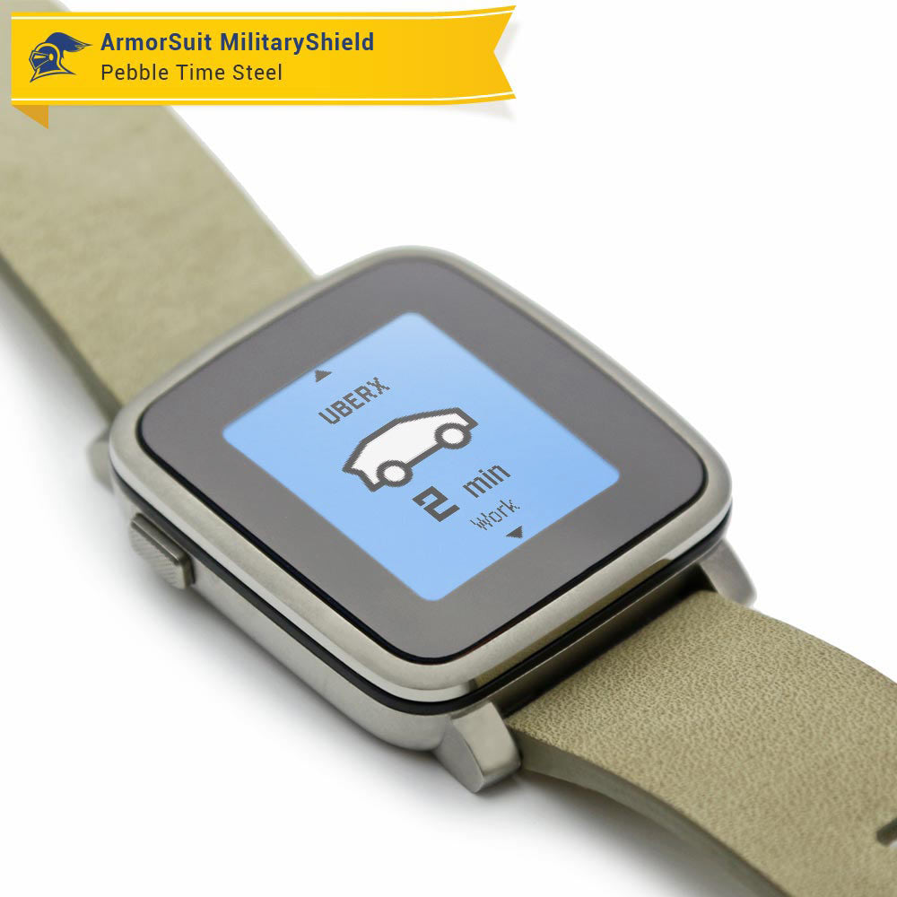 Pebble Time Steel Anti-Glare (Matte) Screen Protector [2-Pack]