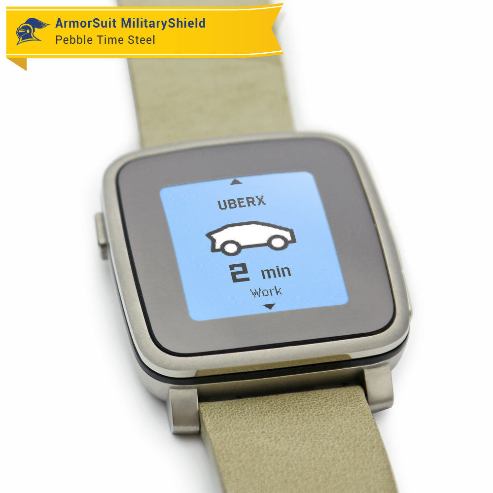 Pebble Time Steel Anti-Glare (Matte) Screen Protector [2-Pack]