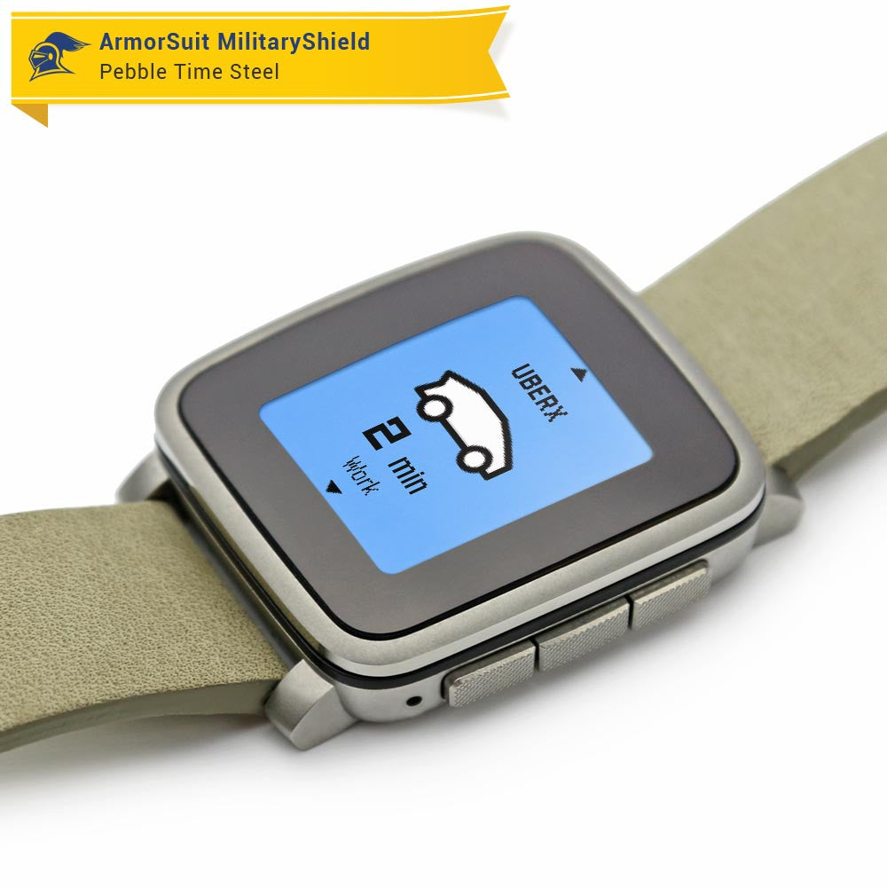 Pebble Time Steel Screen Protector [2-Pack]
