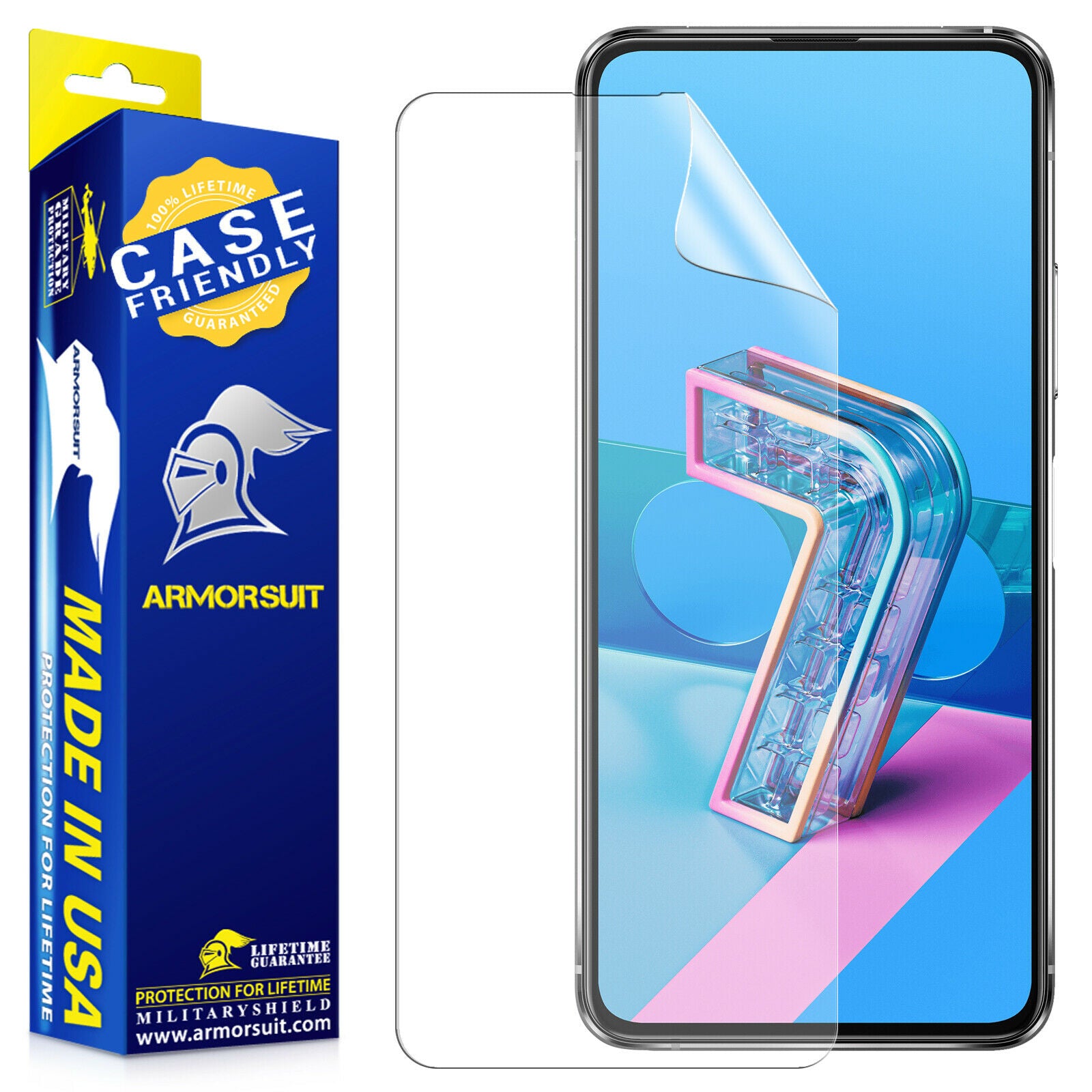 [2 Pack] Asus Zenfone 7 Screen Protector - Case Friendly Matte