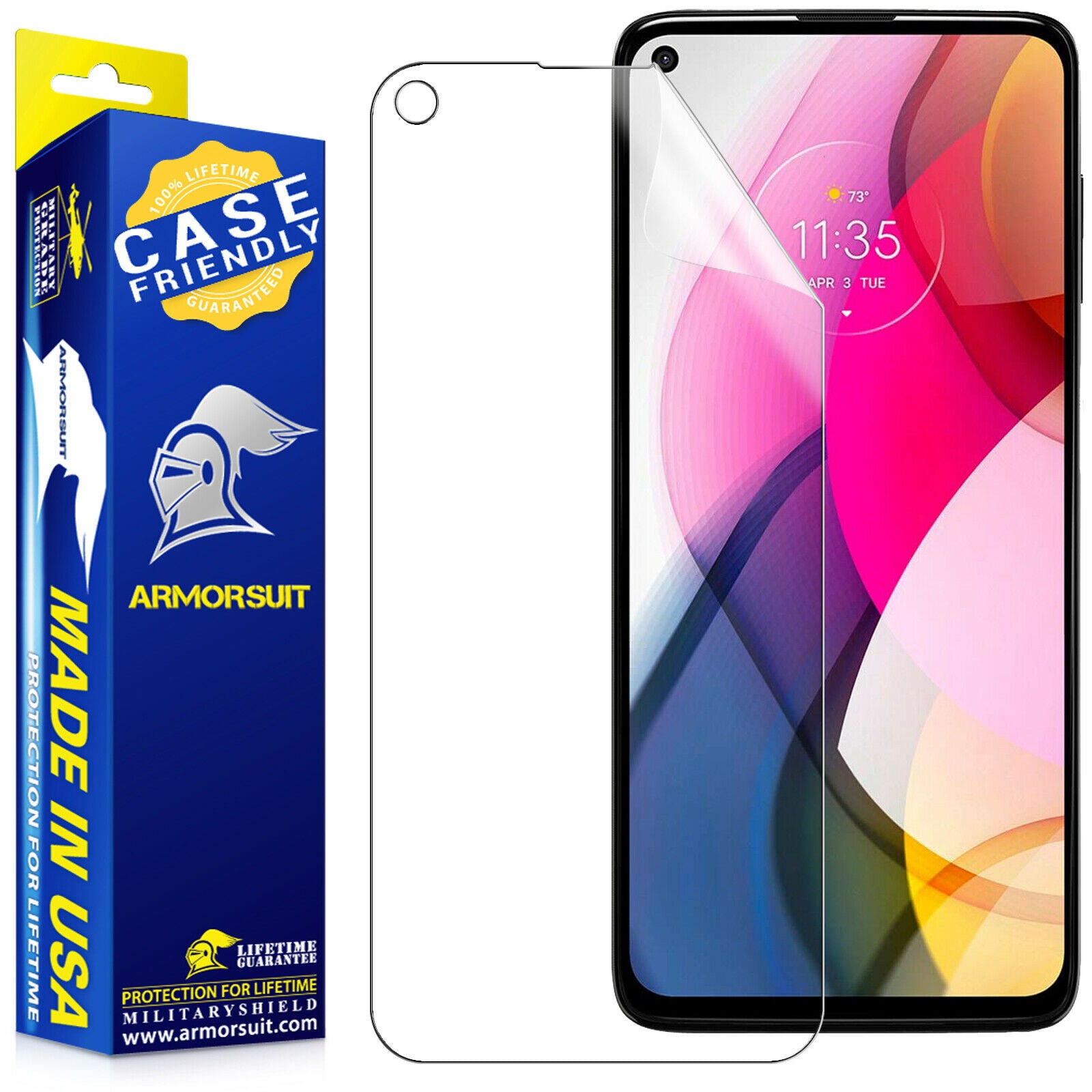 [2 Pack] Motorola G Stylus (2021) Screen Protector - Case-Friendly Matte