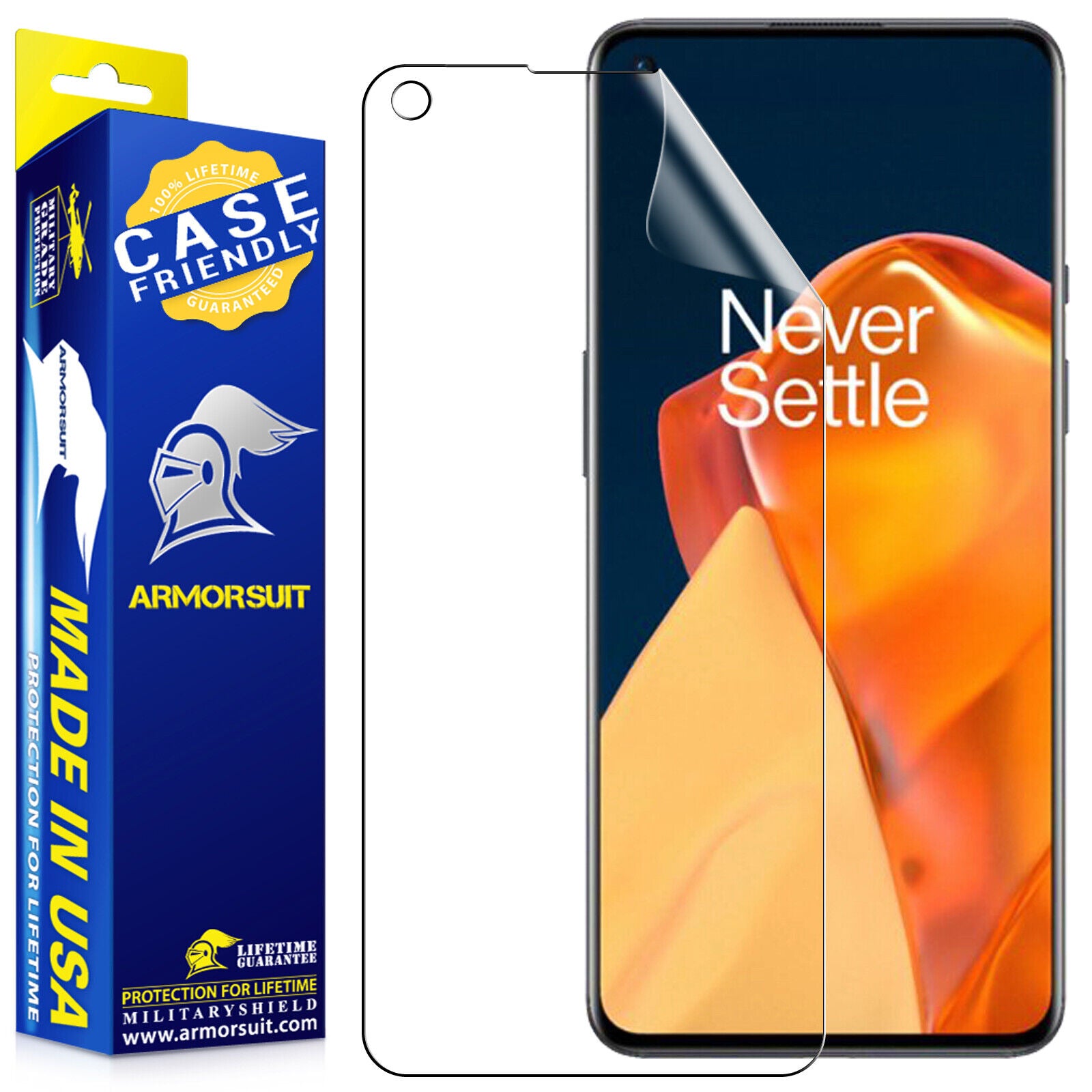 [2 Pack] OnePlus 9 (2021) Screen Protector - Case-Friendly Matte