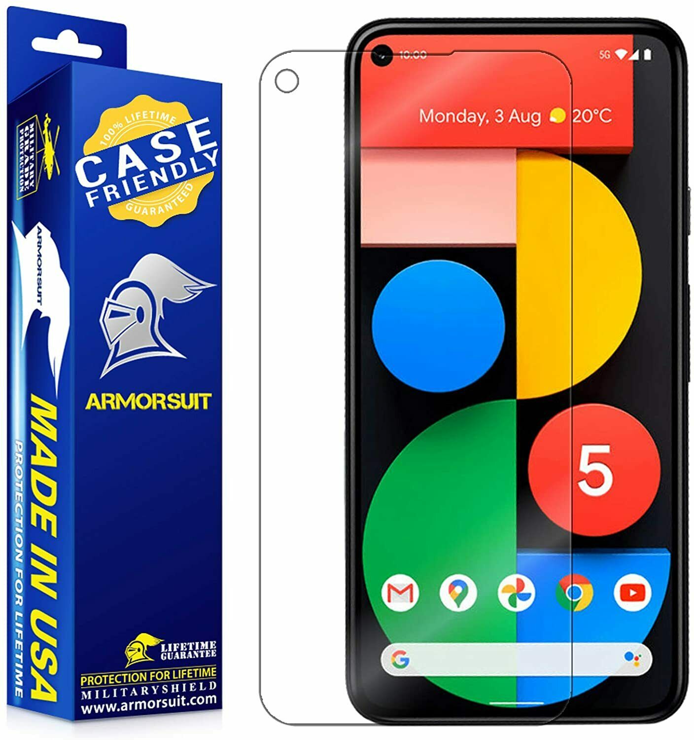 [2-Pack] Google Pixel 5 Screen Protector (Case-Friendly)