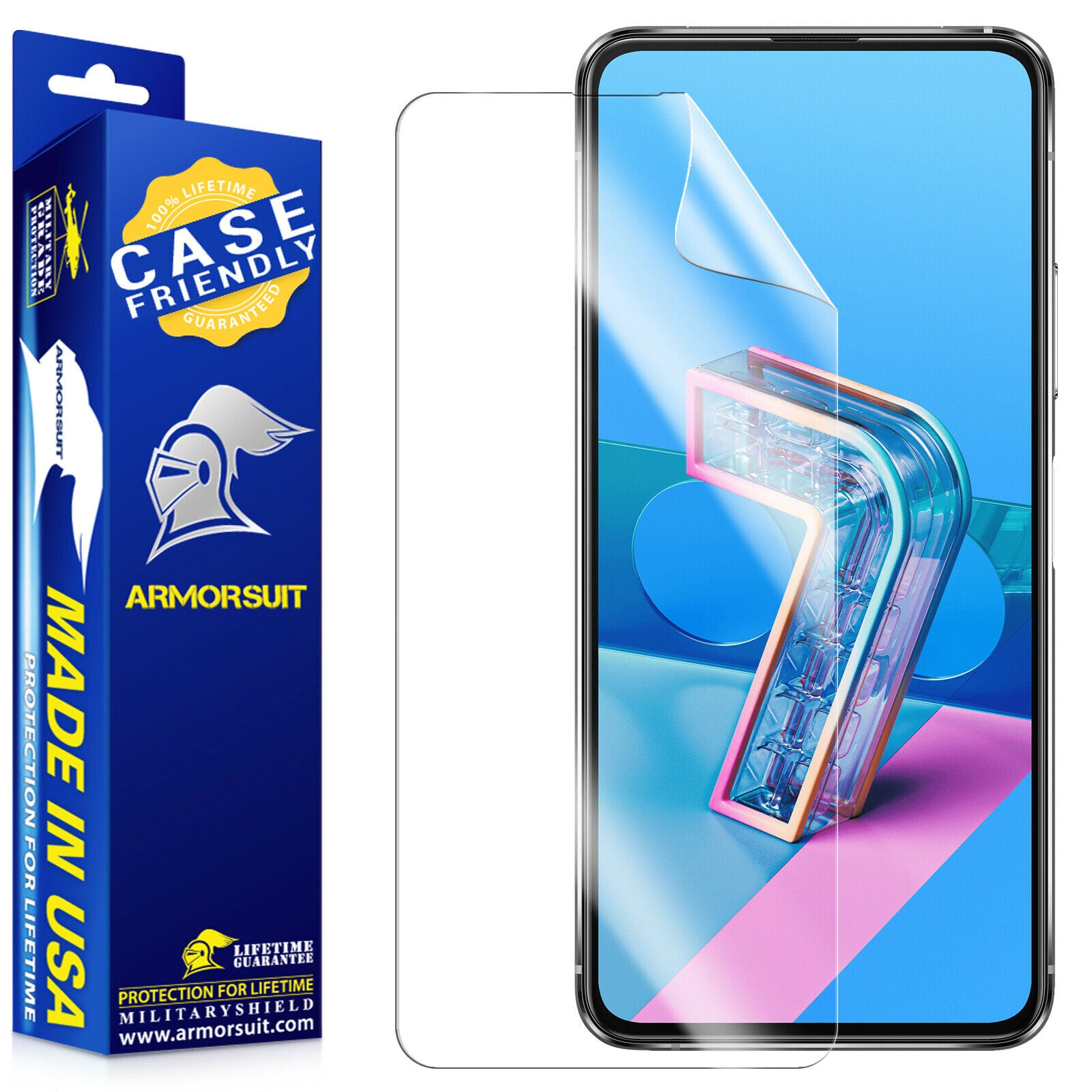 [2 Pack] Asus Zenfone 7 Screen Protector - Case Friendly