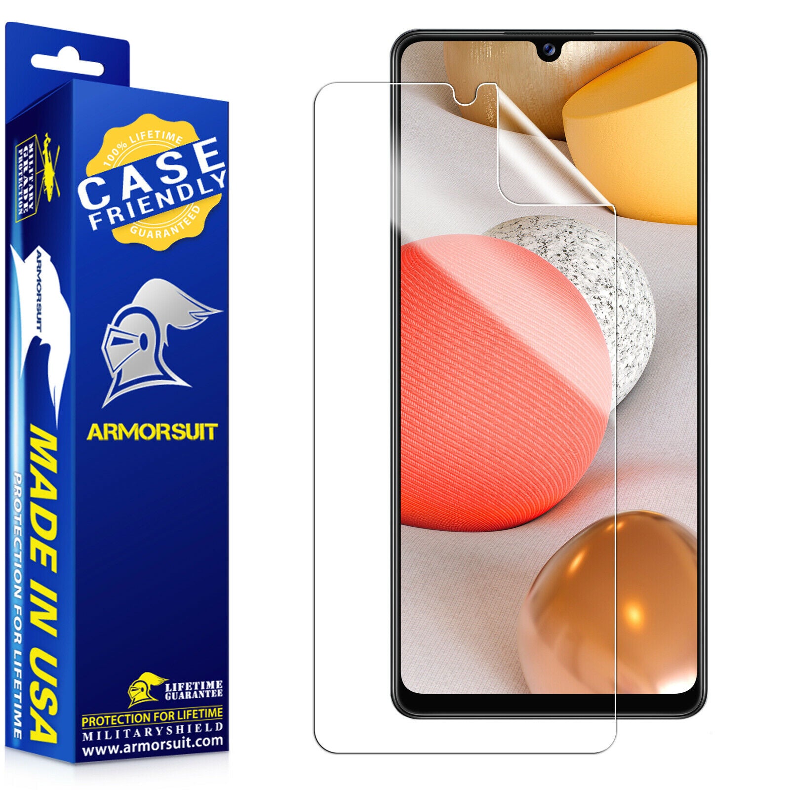 [2-Pack] Samsung Galaxy A42 Case-Friendly Screen Protector