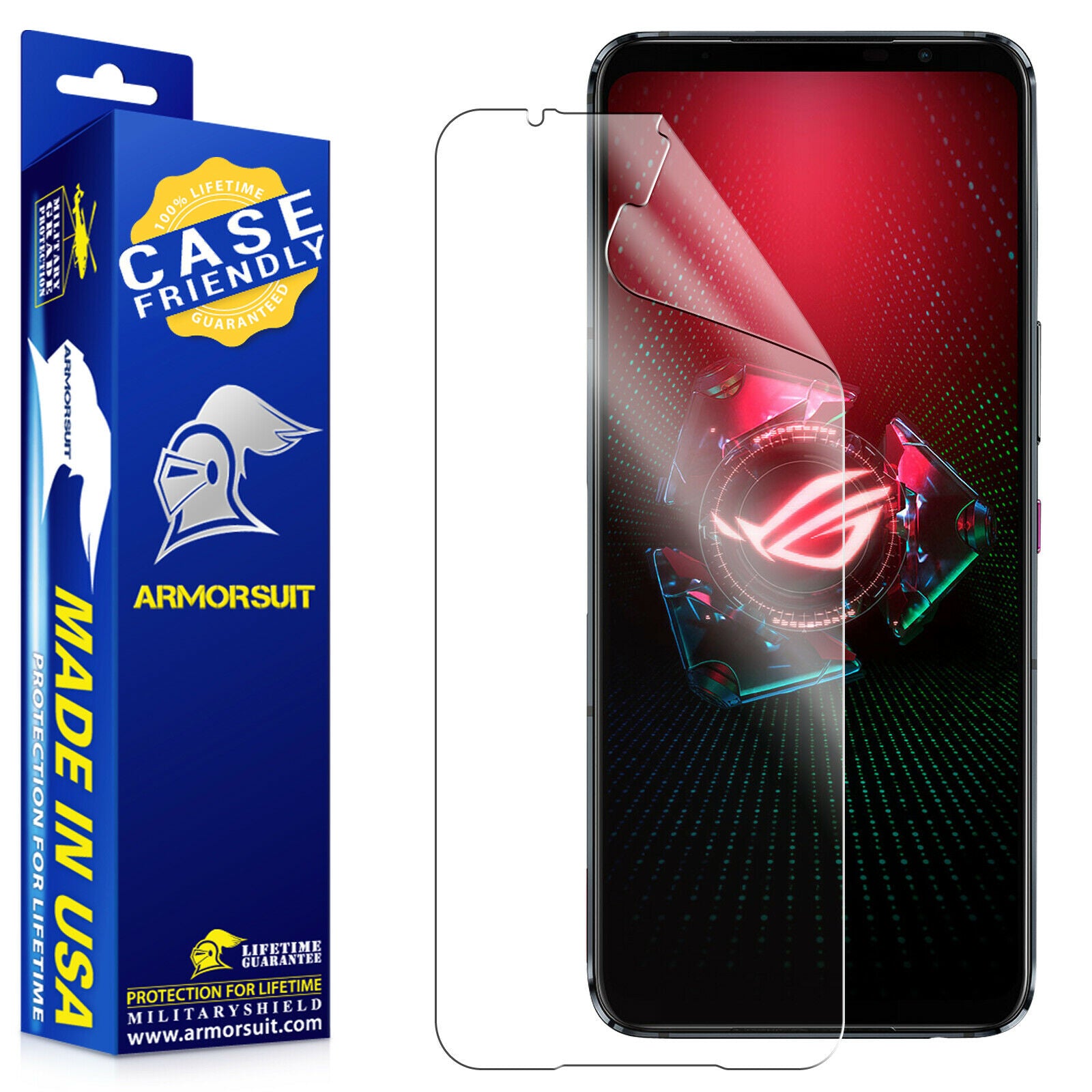 [2 Pack] Asus ROG-5 Phone Screen Protector - Case-Friendly Matte