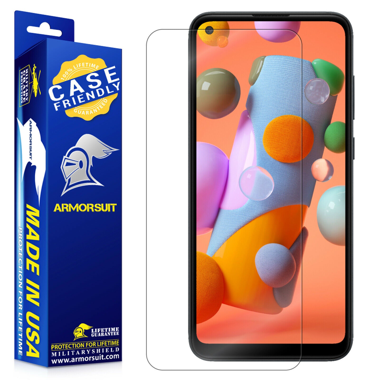 [2-Pack] Samsung Galaxy A11 Screen Protector - Case-Friendly