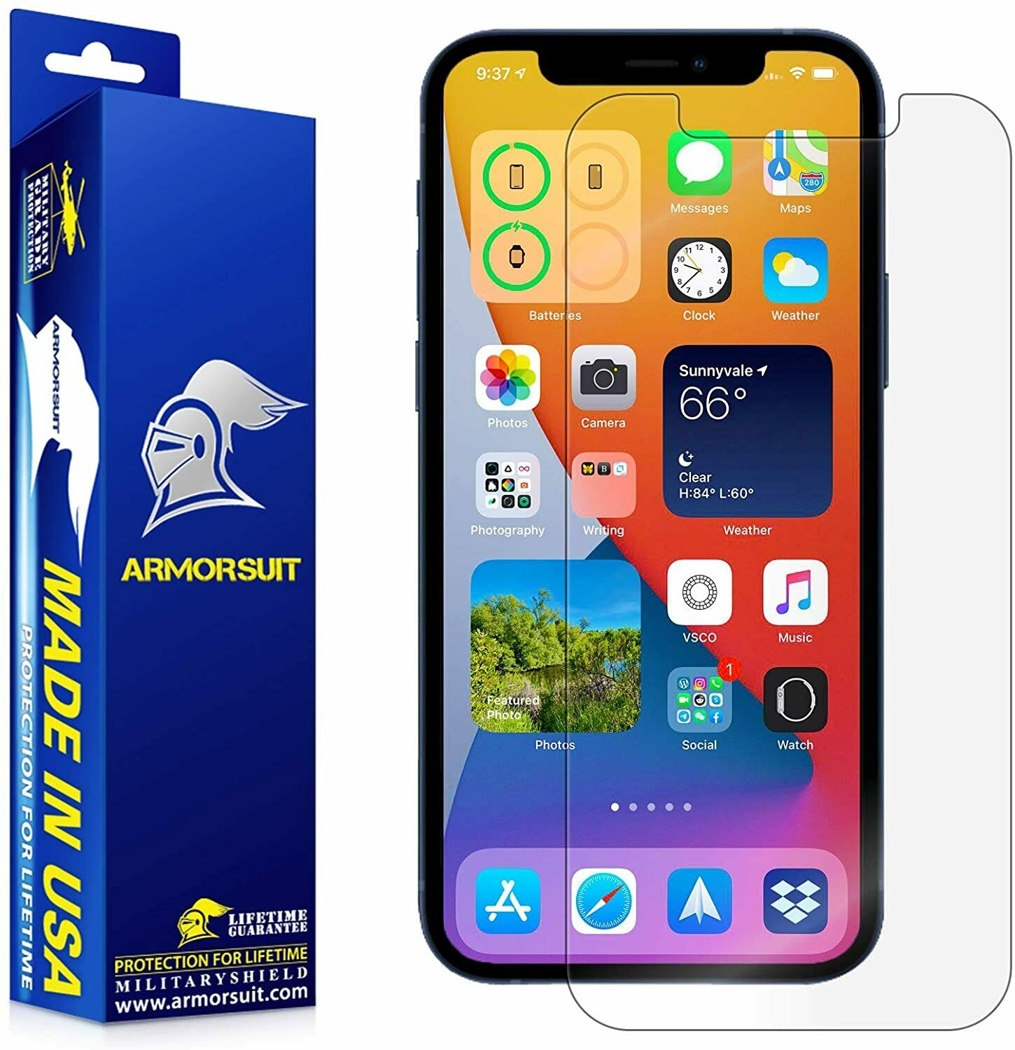 [2 Pack] iPhone 12 Pro (6.1) Screen Protector