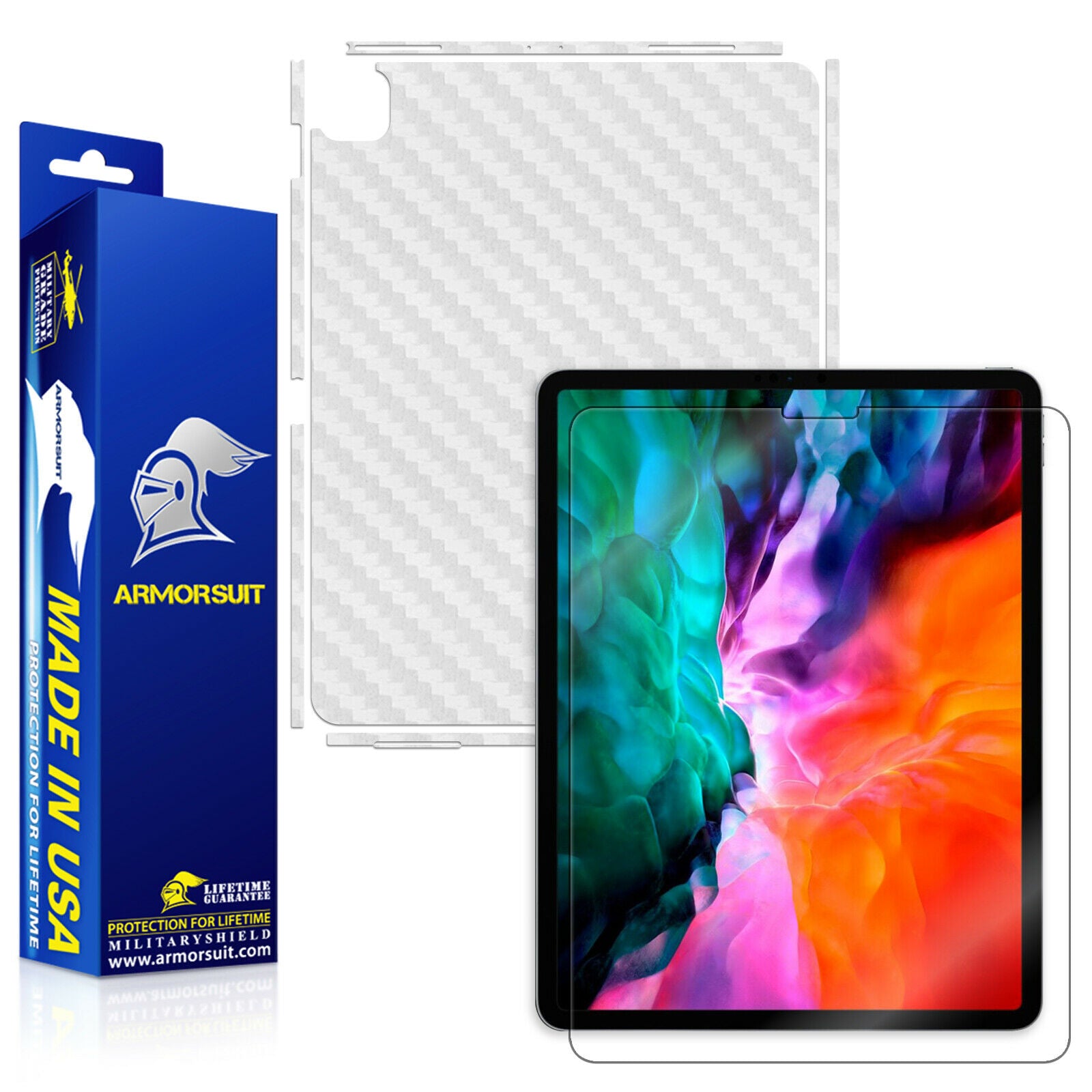 Apple iPad Pro 12.9 (2020) Screen Protector + Vinyl Skin Full Wrap Film
