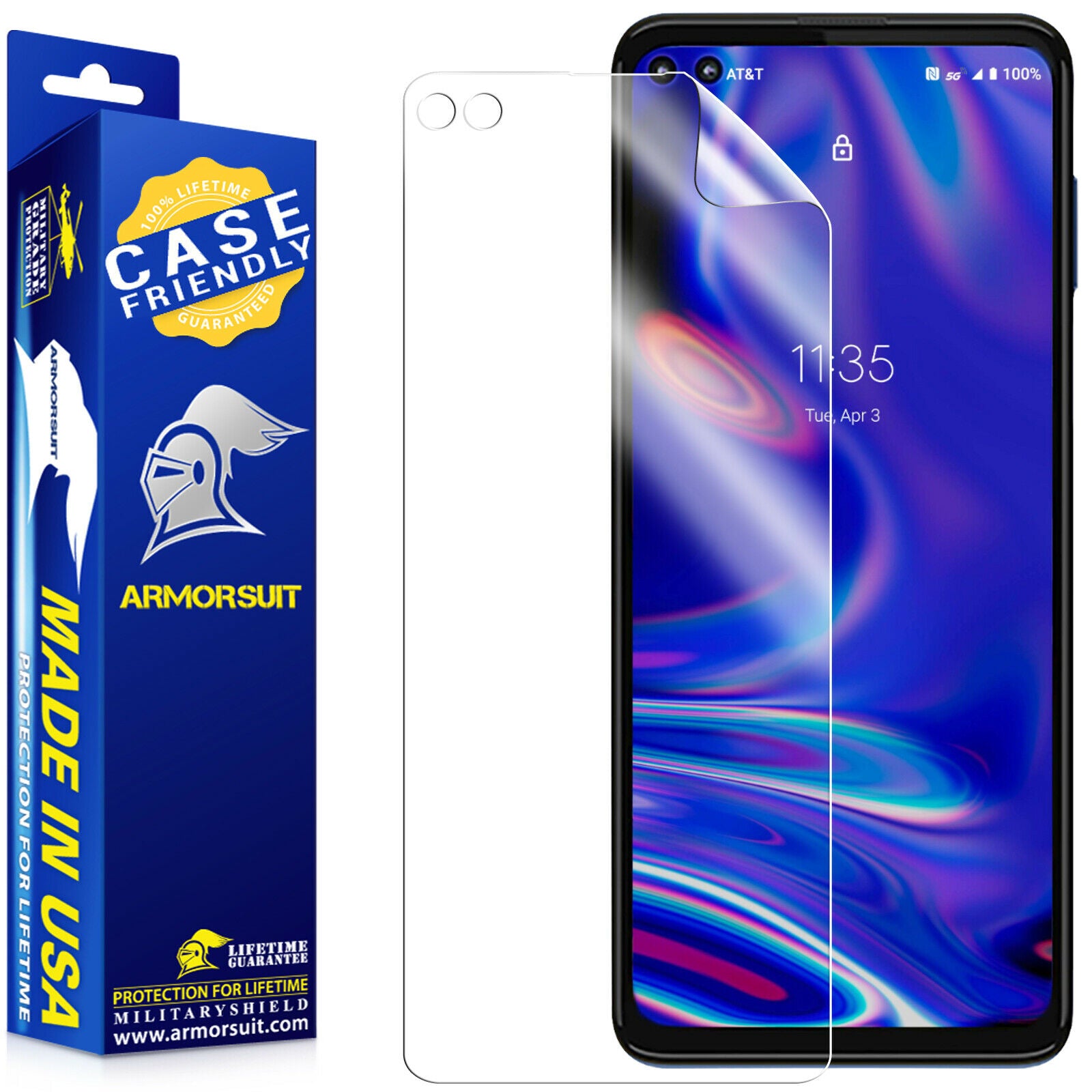 [2 Pack] Motorola One 5G Screen Protector - Case-Friendly