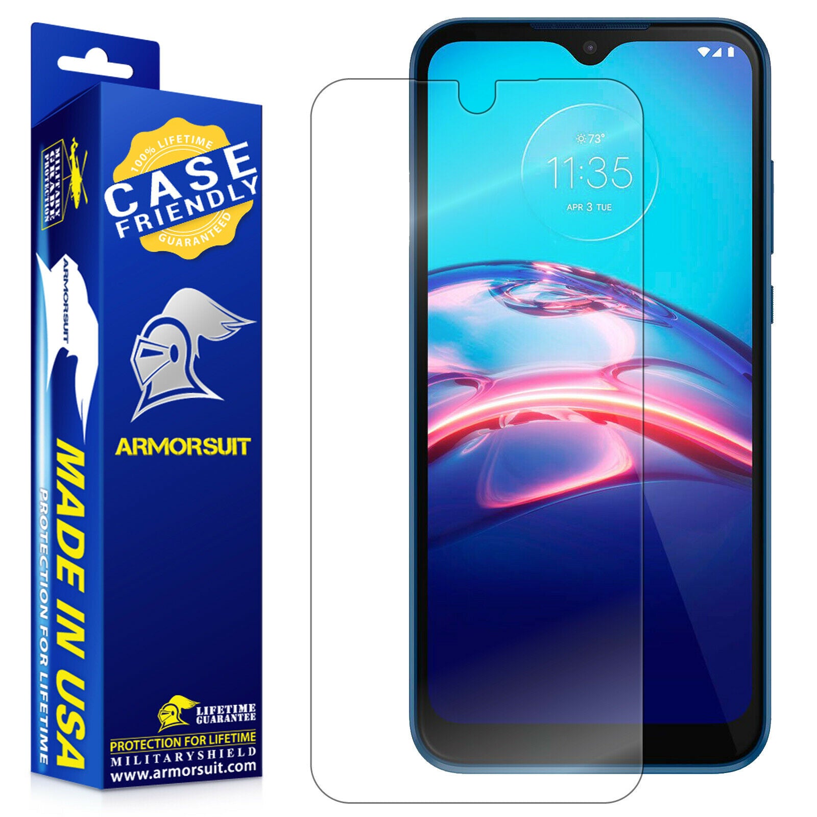 [2 Pack] Motorola Moto E (2020) Screen Protector - Case-Friendly