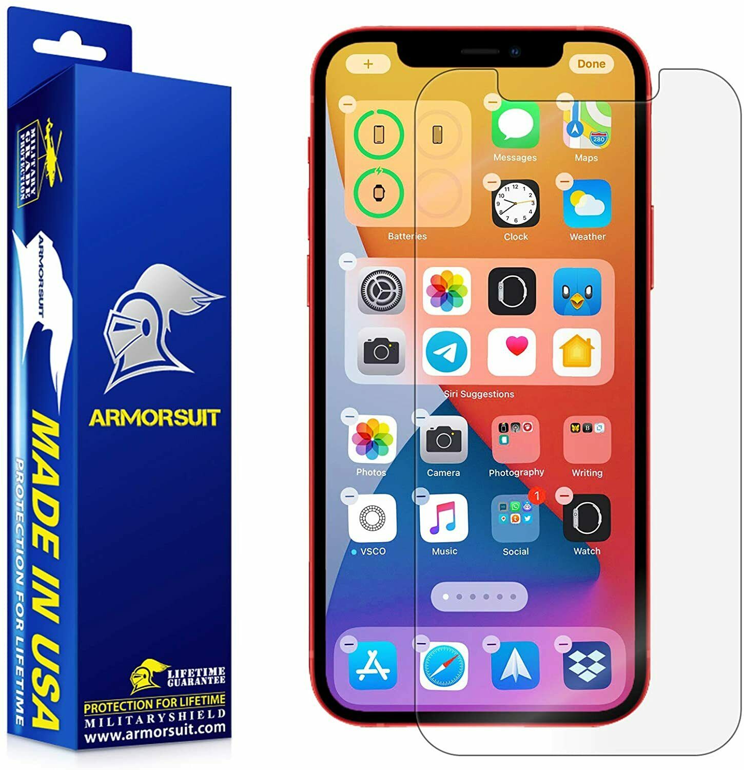 [2 Pack] iPhone 12 (6.1) Screen Protector