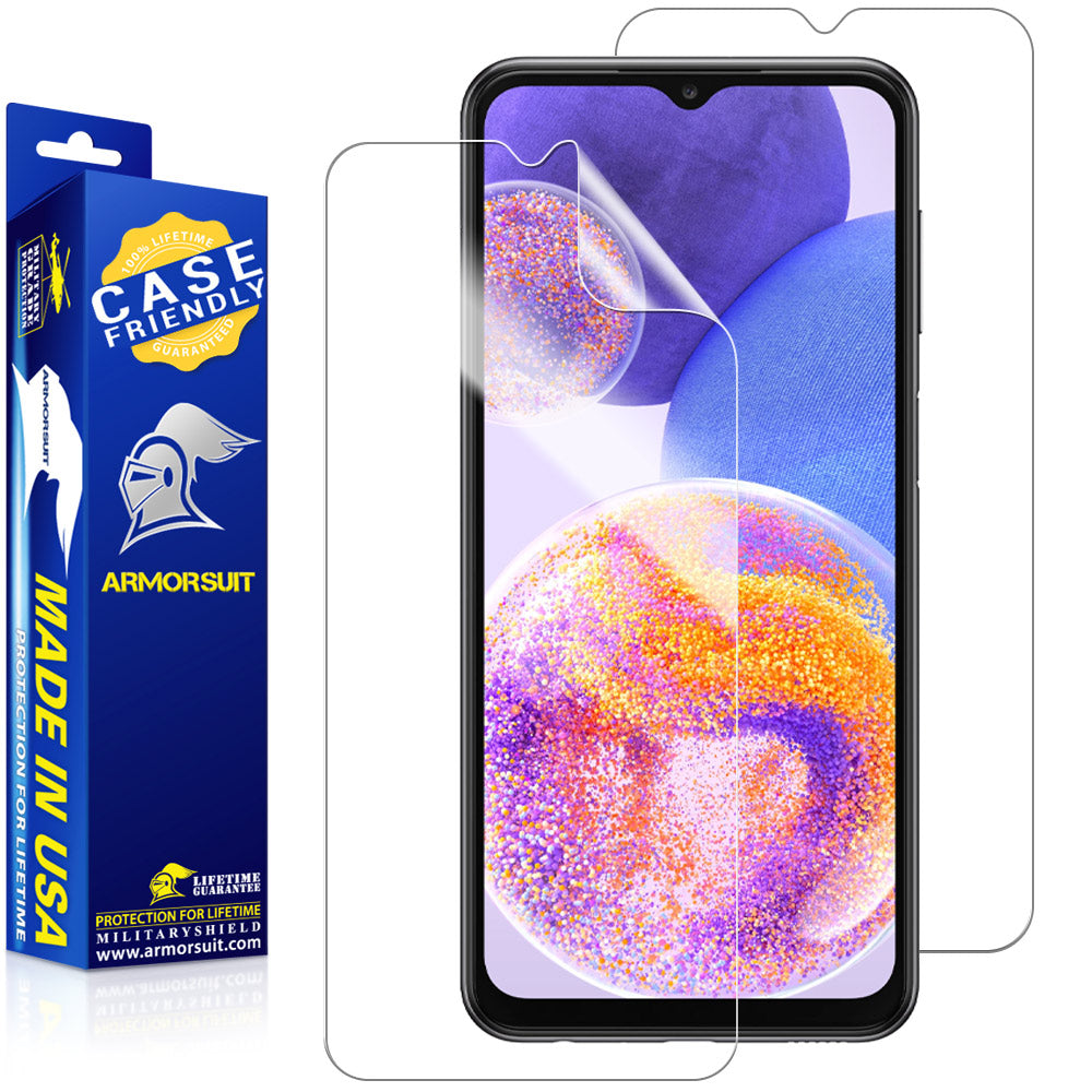 [2 Pack] Samsung Galaxy A23 4G Only Case-Friendly Screen Protector