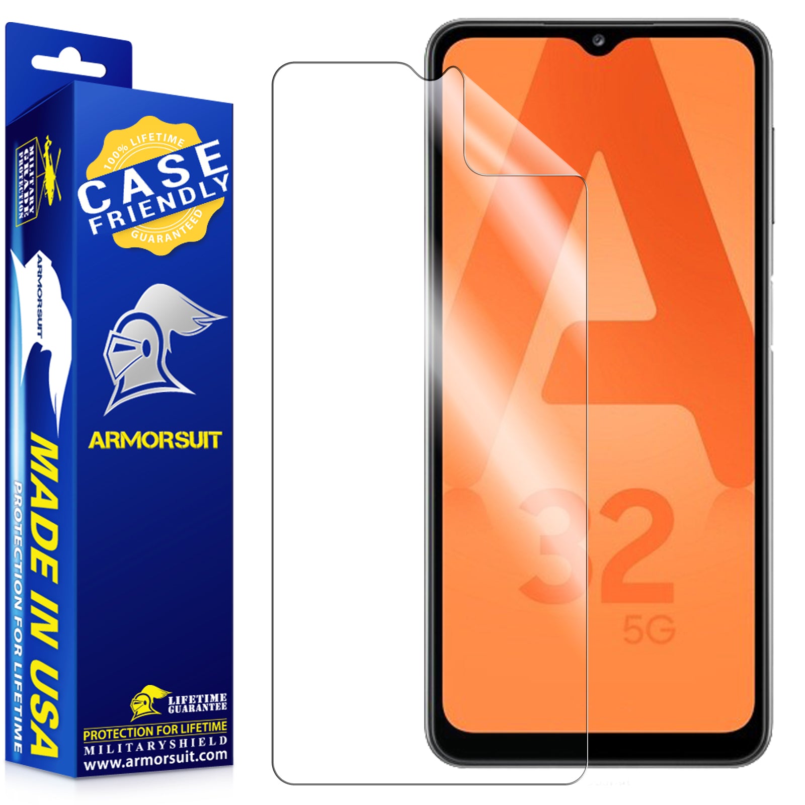 [2-Pack] Samsung Galaxy A32 5G Version Screen Protector - Case-Friendly