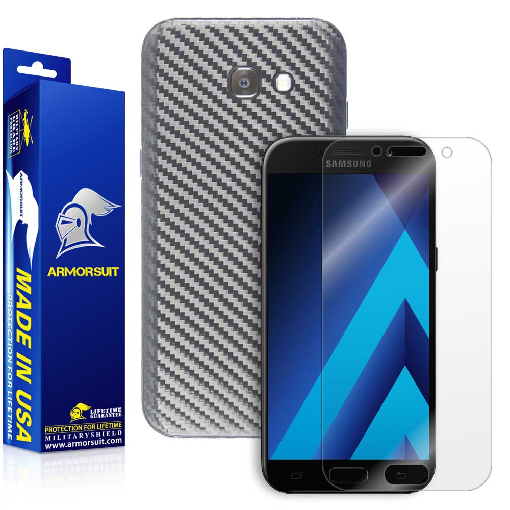 Samsung Galaxy A5 (2017) Screen Protector + Carbon Fiber Skin