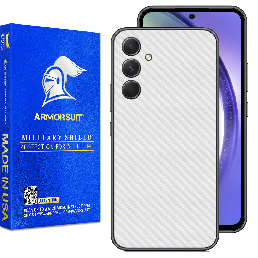 Armorsuit MilitaryShield Carbon Fiber Skin Wrap Film Designed for Samsung Galaxy A54 (2023)