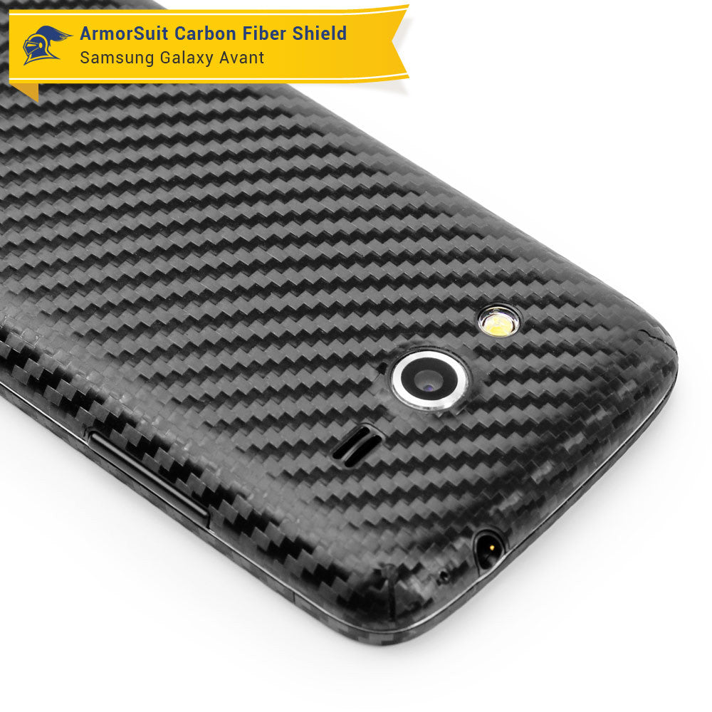 Samsung Galaxy Avant Screen Protector + Carbon Fiber Skin
