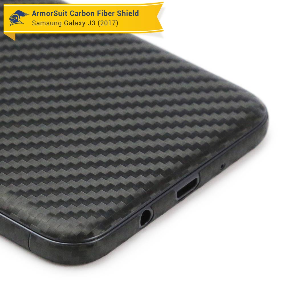 Samsung Galaxy J3 (2017) Screen Protector + Carbon Fiber Skin