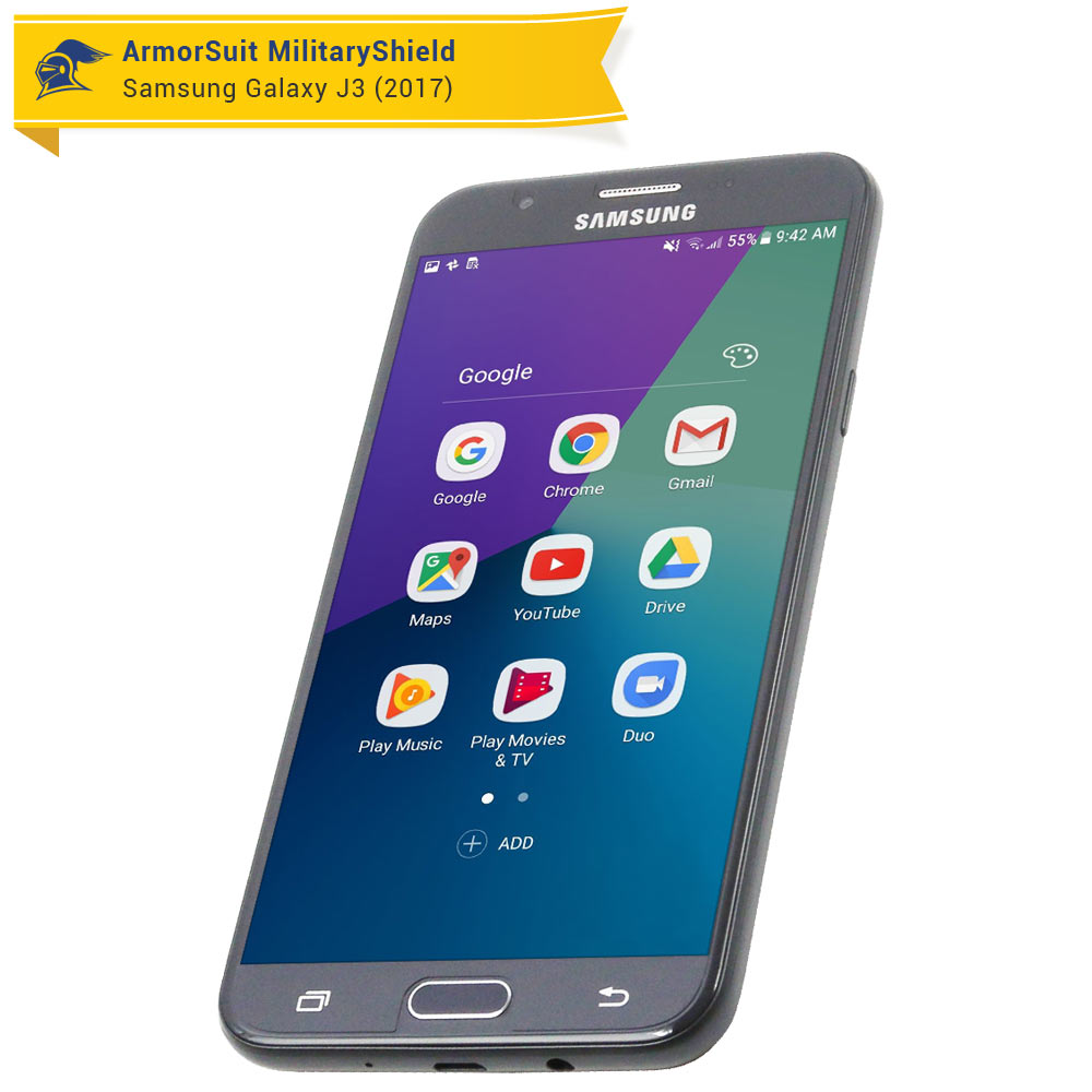 [2-Pack] Samsung Galaxy J3 (2017) Case-Friendly Screen Protector