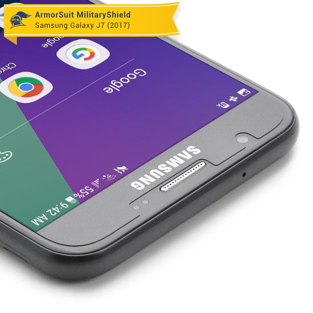 [2-Pack] Samsung Galaxy J7 (2017) Case-Friendly Screen Protector
