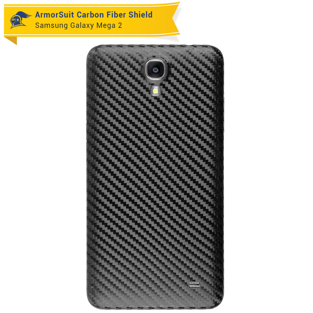 Samsung Galaxy Mega 2 Screen Protector + Carbon Fiber Skin