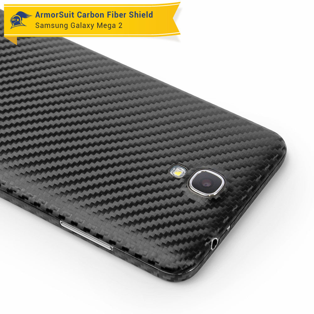 Samsung Galaxy Mega 2 Screen Protector + Carbon Fiber Skin