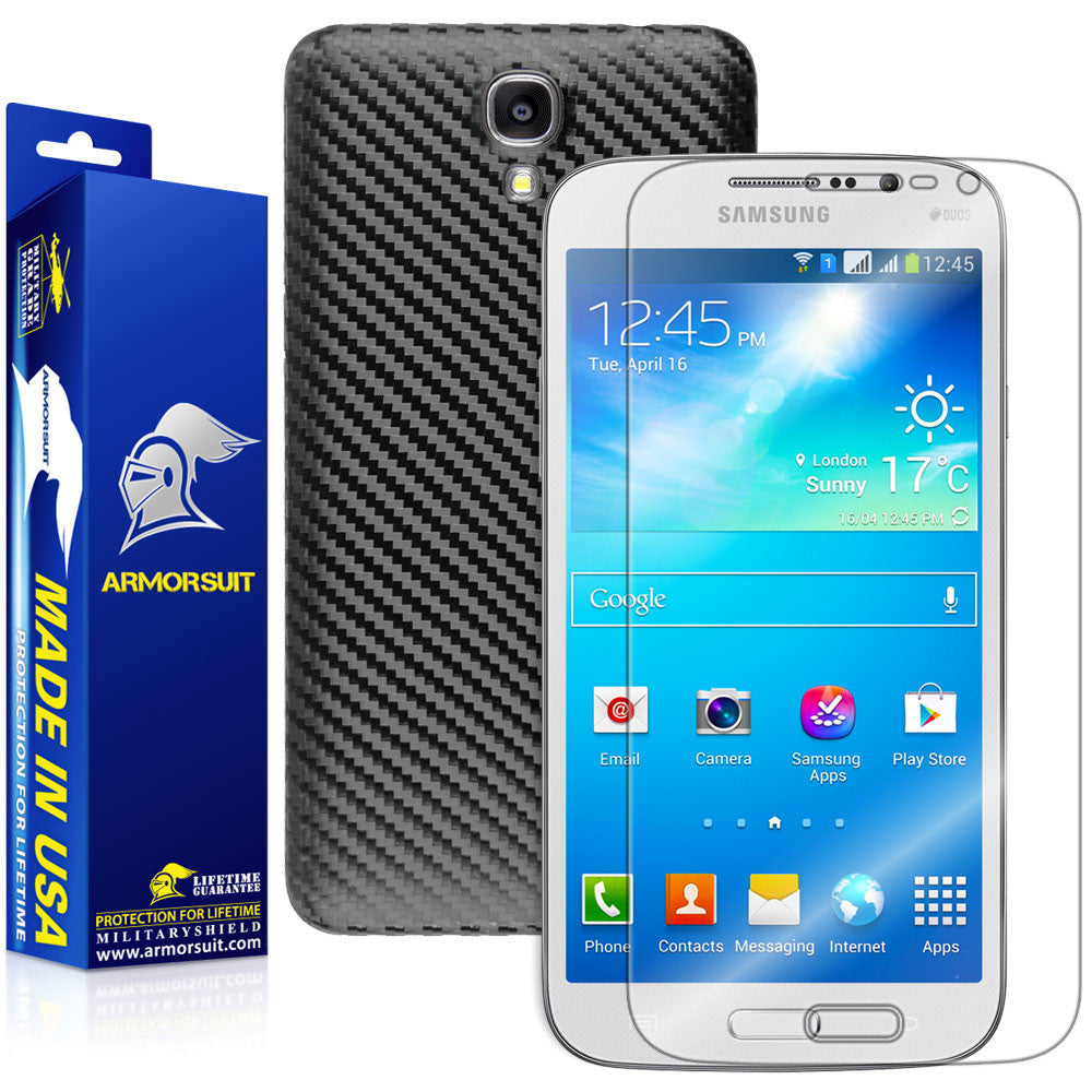 Samsung Galaxy Mega 2 Screen Protector + Carbon Fiber Skin