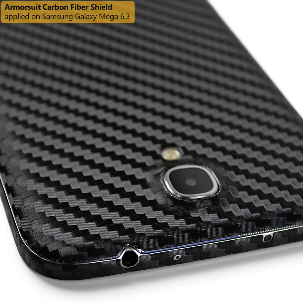 Samsung Galaxy Mega 6.3 Screen Protector + Carbon Fiber Protector