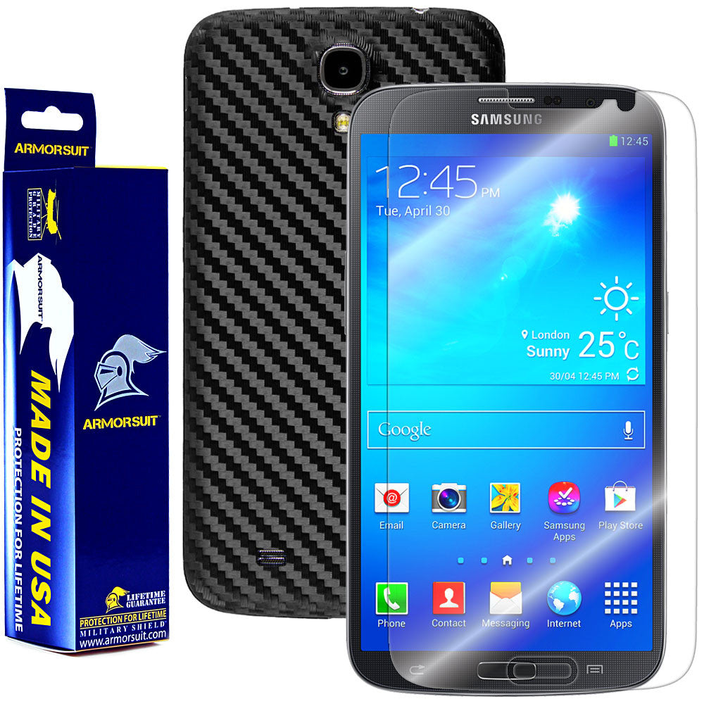 Samsung Galaxy Mega 6.3 Screen Protector + Carbon Fiber Protector