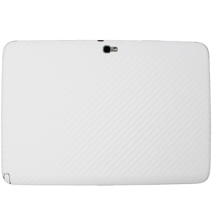 Samsung Galaxy Note 10.1 Screen Protector + White Carbon Fiber Film Protector