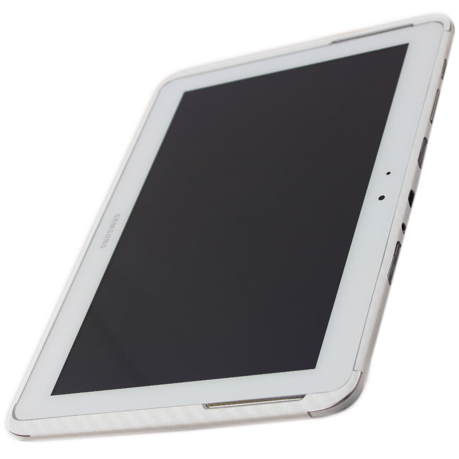 Samsung Galaxy Note 10.1 Screen Protector + White Carbon Fiber Film Protector