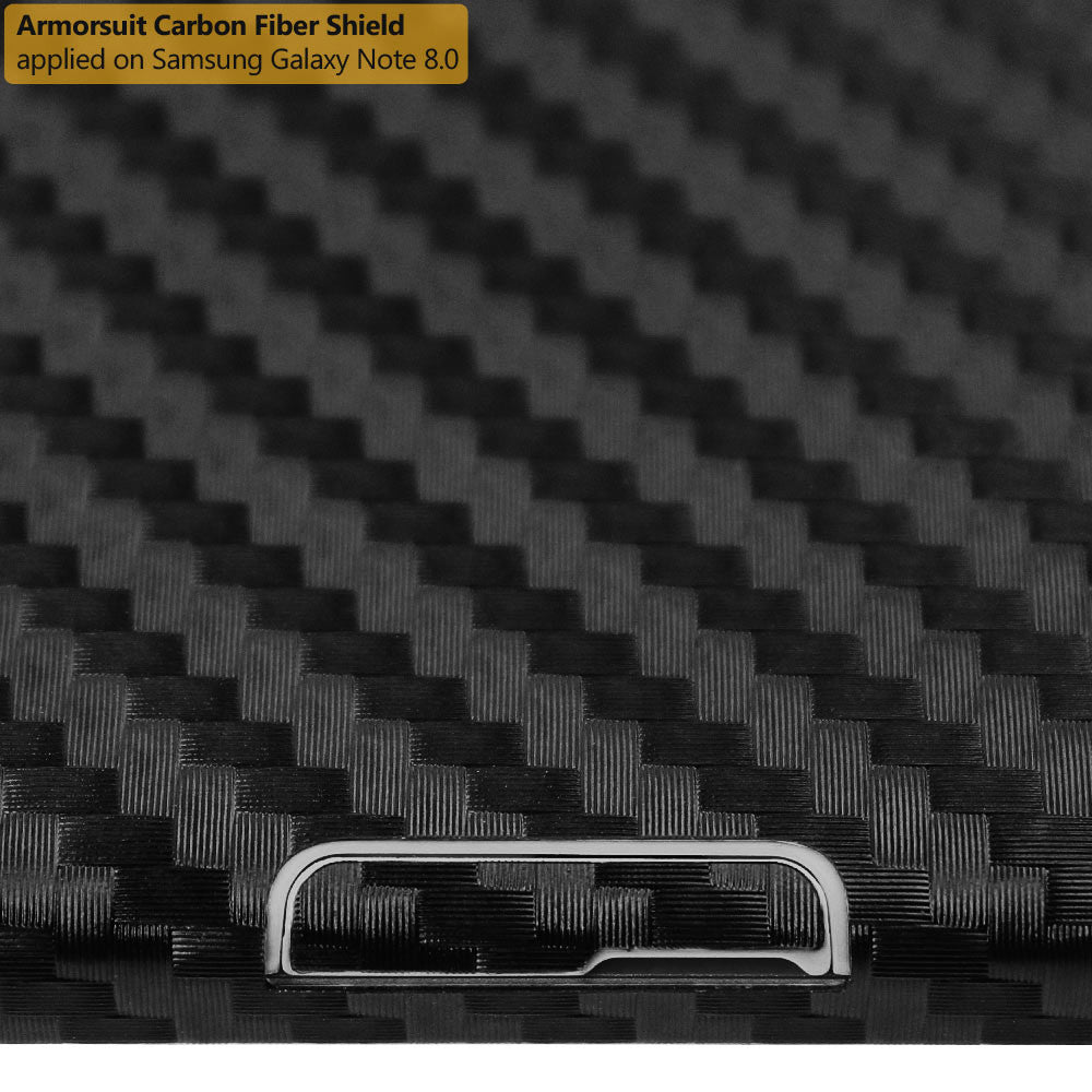 Samsung Galaxy Note 8.0 Screen Protector + Black Carbon Fiber Film Protector