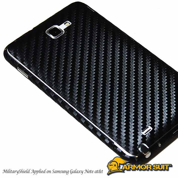 Samsung AT&T Galaxy Note Screen Protector + Carbon Fiber Skin Protector