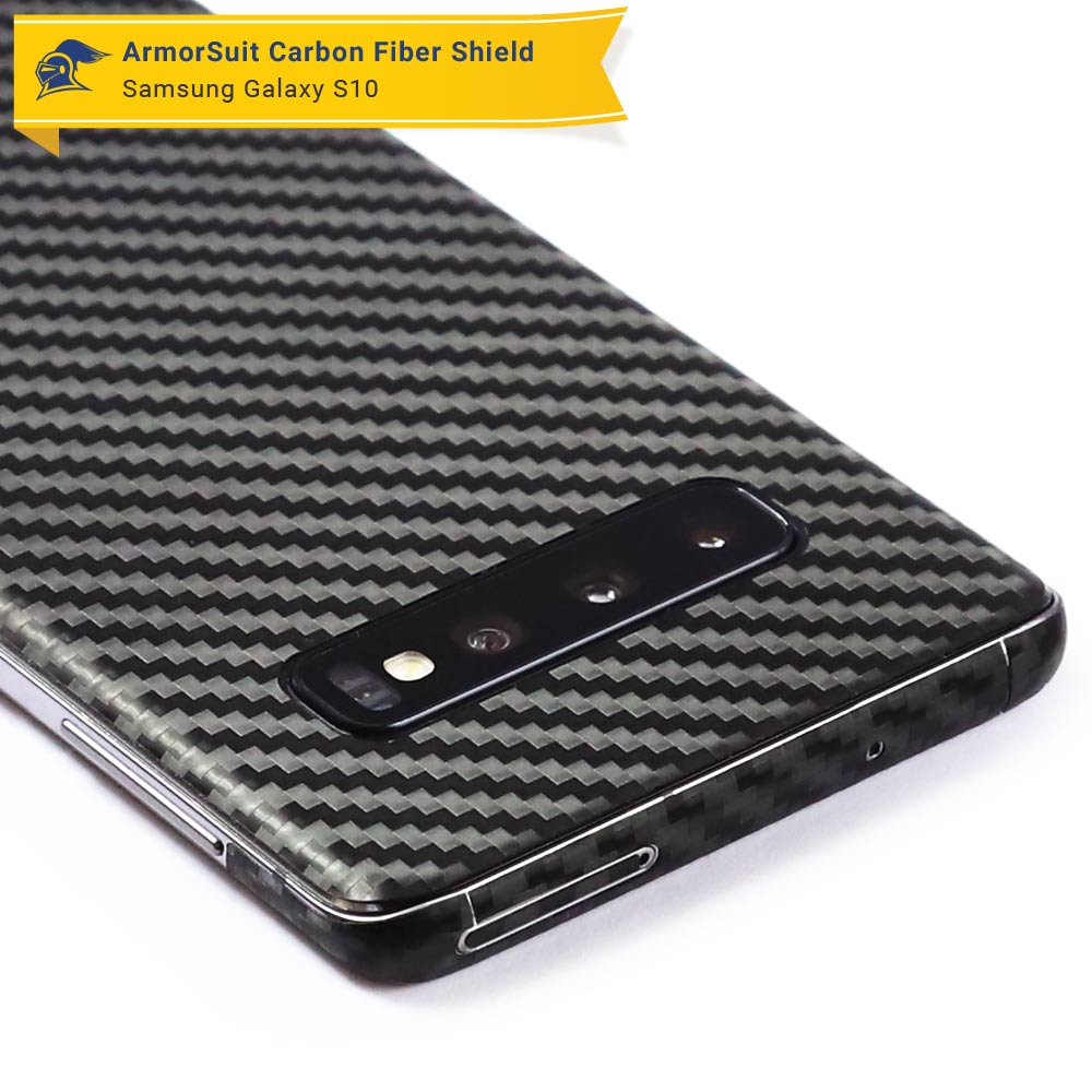 Samsung Galaxy S10 Carbon Fiber Skin Protector