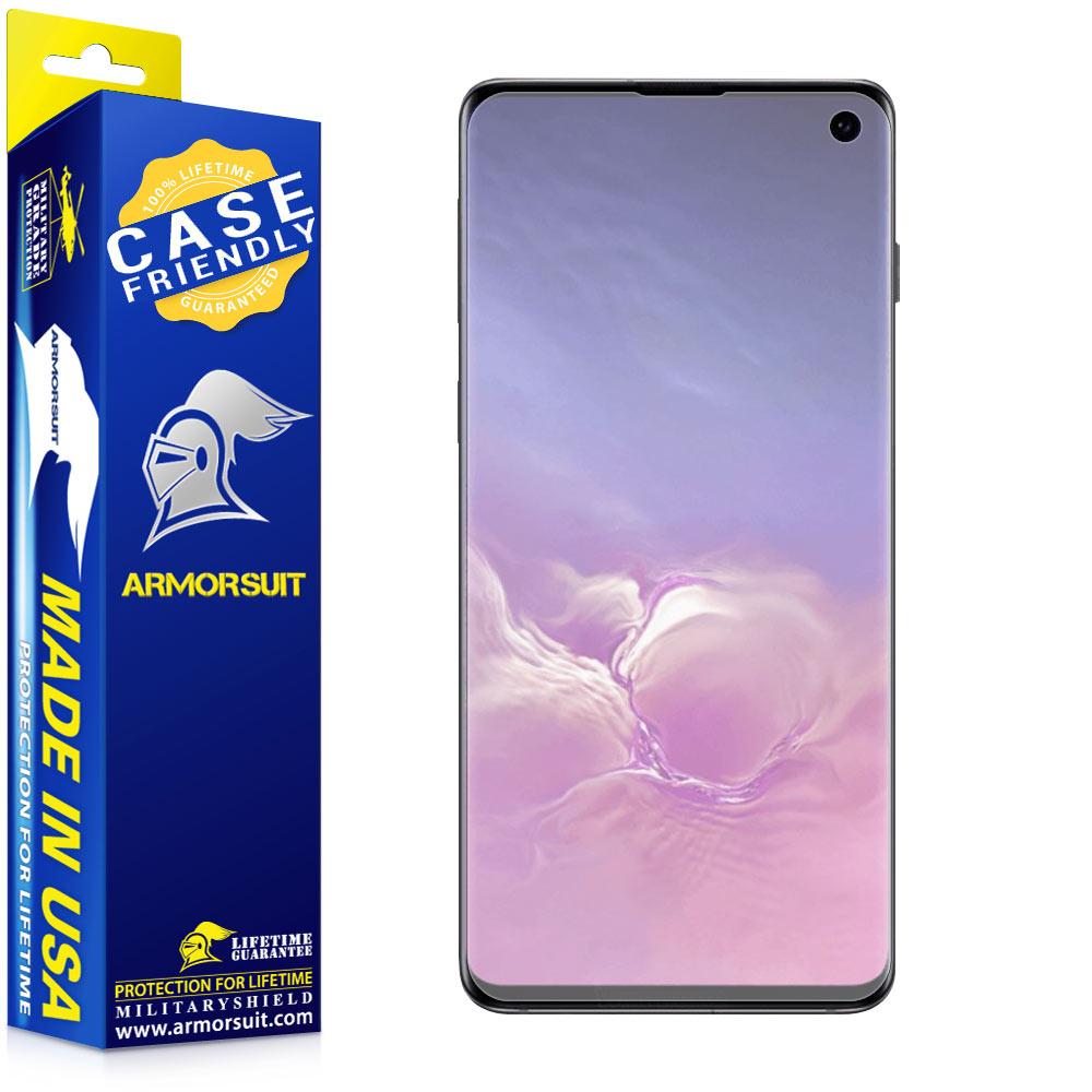 [2-Pack] Samsung Galaxy S10 Matte Case-Friendly Screen Protector