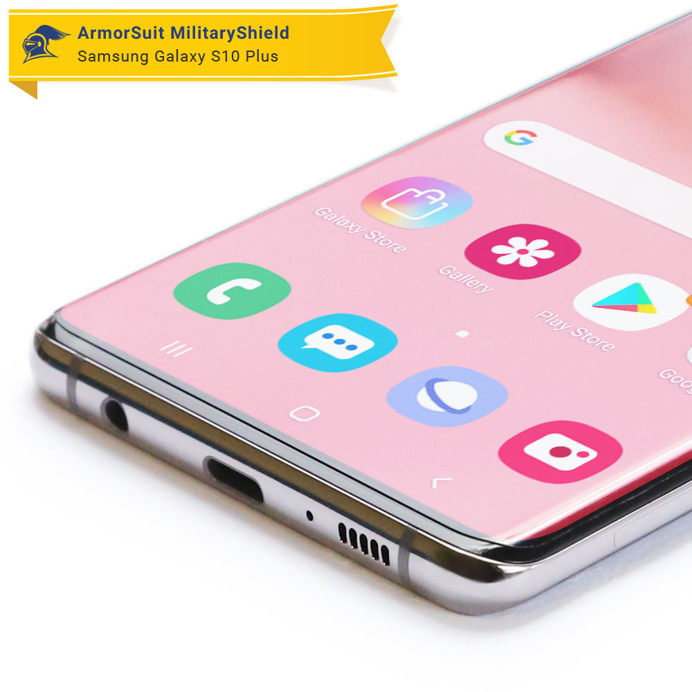 [2-Pack] Samsung Galaxy S10 Plus Case-Friendly Screen Protector