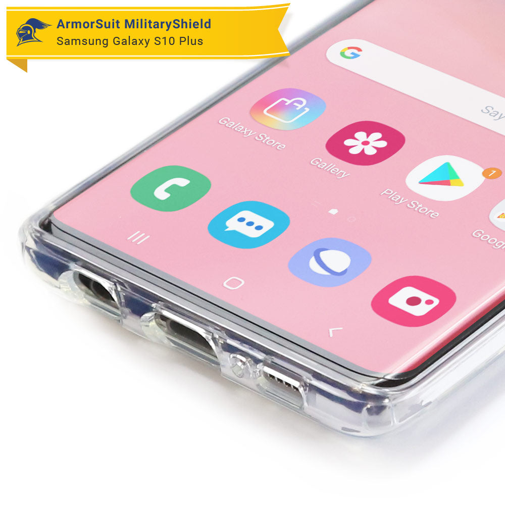 [2-Pack] Samsung Galaxy S10 Plus Matte Case-Friendly Screen Protector