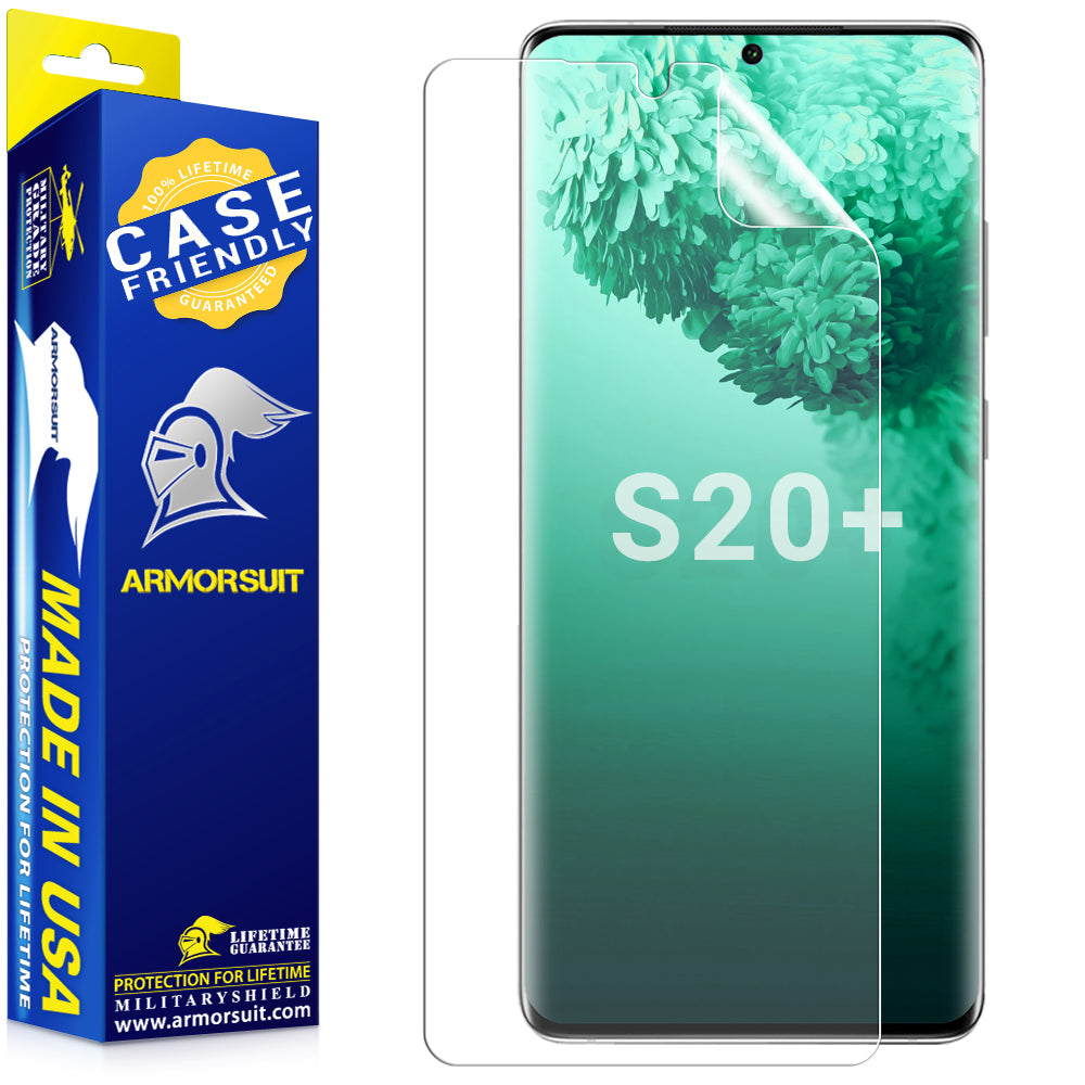 [2-Pack] Samsung Galaxy S20 Plus Matte Case-Friendly Screen Protector