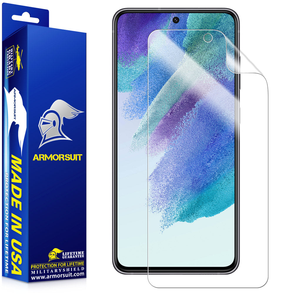 [2 Pack] ArmorSuit Samsung Galaxy S21 FE 5G (2022) Max-Coverage Anti-Bubble Clear Film
