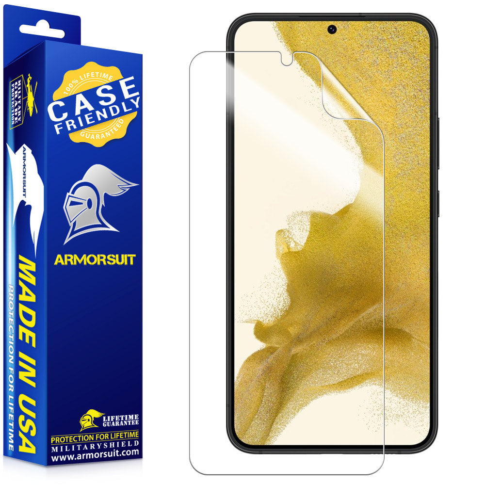 [2 Pack] ArmorSuit Samsung Galaxy S22 Plus 5G (2022) Case Friendly Anti-Bubble Clear Film