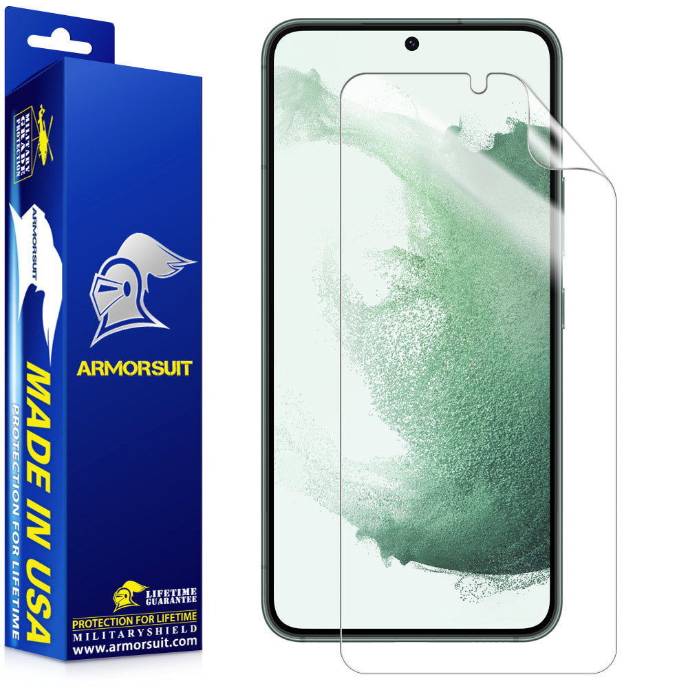 [2 Pack] ArmorSuit Samsung Galaxy S22 5G (2022) Max-Coverage Anti-Bubble Clear Film