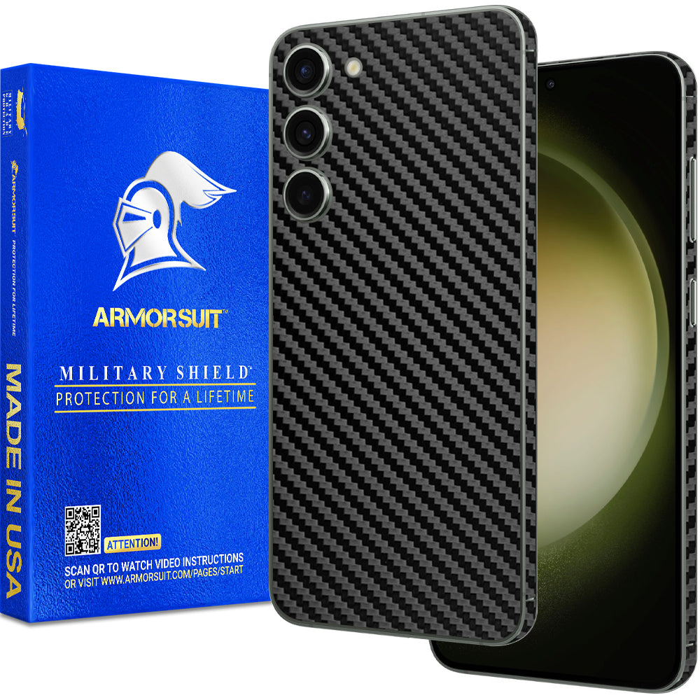 [2 Pack] Armorsuit MilitaryShield Vinyl Skin Wrap Film designed for Samsung Galaxy S23 6.1" (2023)
