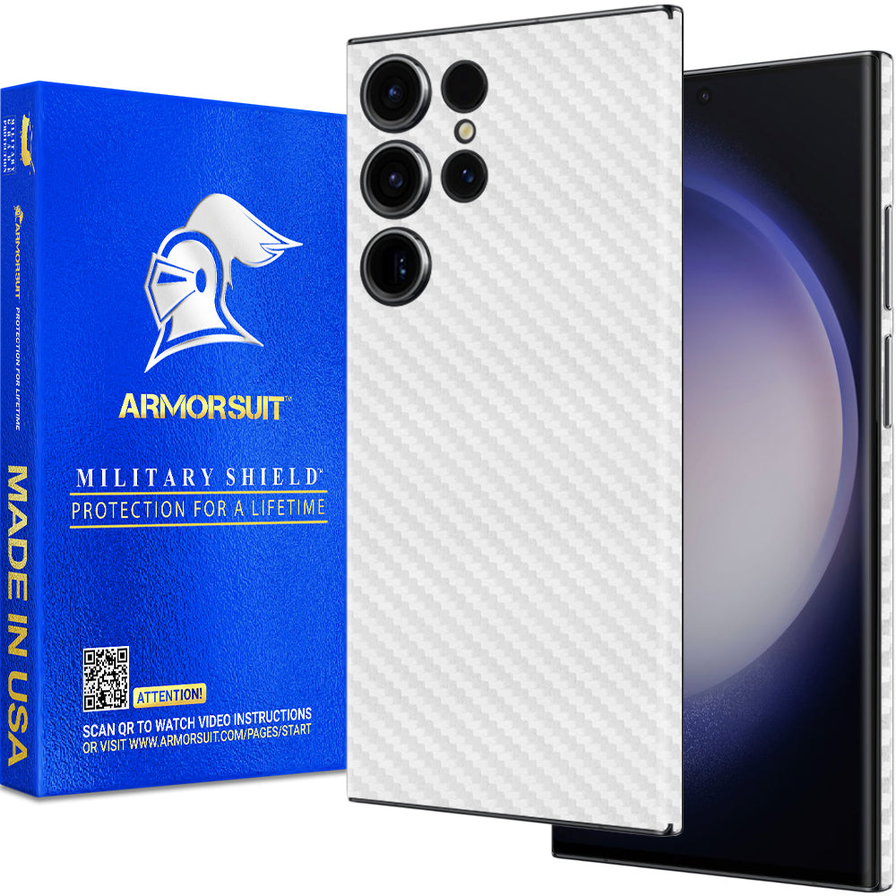[2 Pack] Armorsuit MilitaryShield Vinyl Skin Wrap Film Designed for Samsung S23 Ultra (2023)