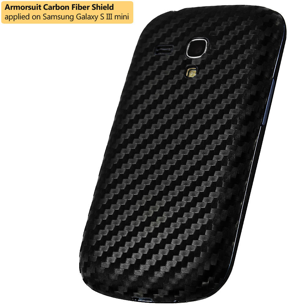 Samsung Galaxy S3 Mini Screen Protector + Carbon Fiber Film Protector