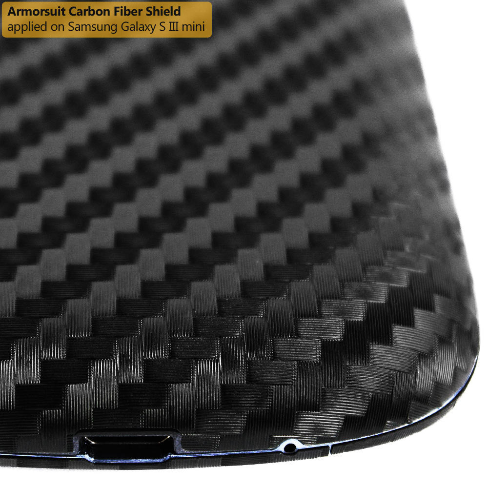 Samsung Galaxy S3 Mini Screen Protector + Carbon Fiber Film Protector