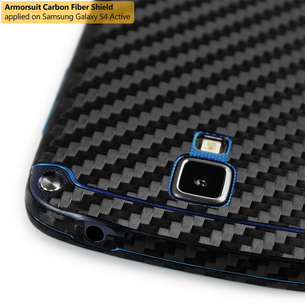 Samsung Galaxy S4 Active Screen Protector + Carbon Fiber Film Protector
