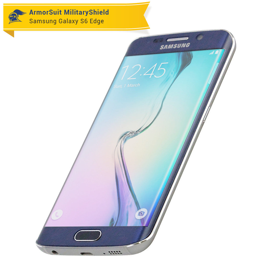 [2-Pack] Samsung Galaxy S6 Edge Anti-Glare (Matte) Screen Protector [Full Screen Coverage]